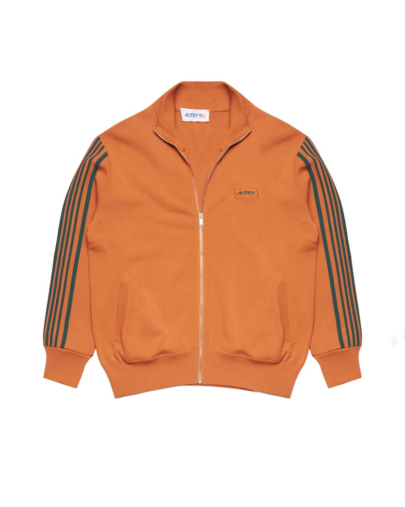 Jakna Autry Autry Knit Track Jacket Oranžna | JAPM24KO