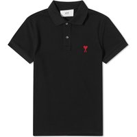 Polo majica AMI Small A Heart Polo Tee Črna | BFUPL001-760-001, 2
