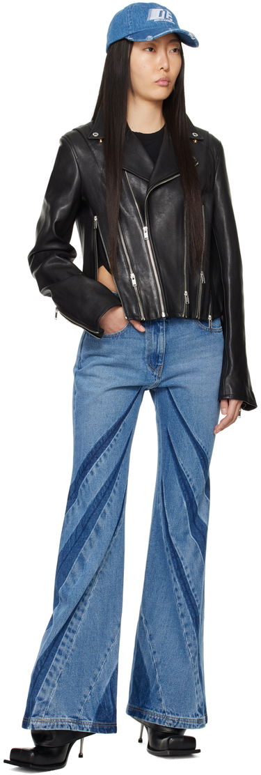 Kavbojke Dion Lee Darted Bootcut Jeans Modra | A2328PS24, 3