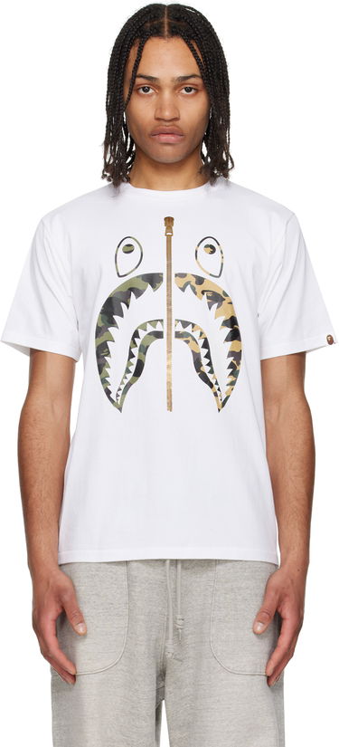 Majica BAPE A Bathing Ape 1st Camo Separate Shark Graphic T-Shirt Bela | 001TEL301018M, 0