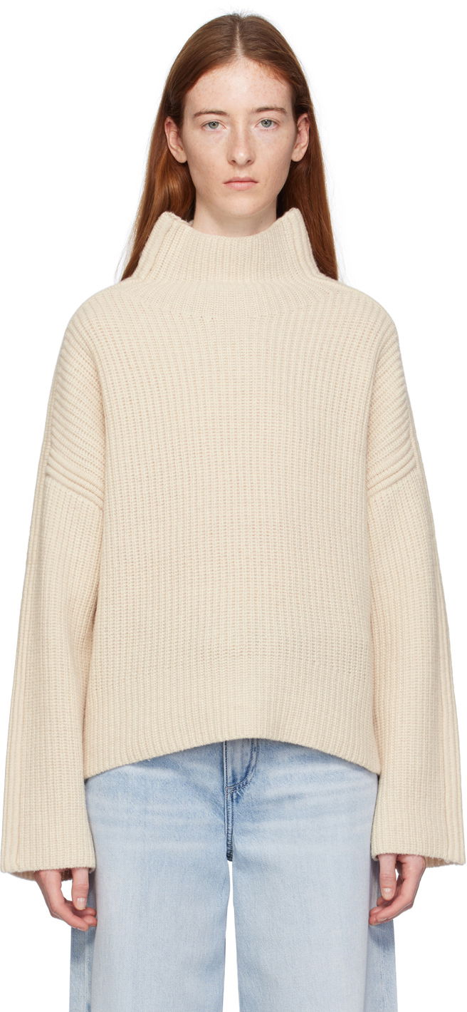 Pleteni pulover rag & bone Rag & Bone Connie Turtleneck Sweater Bež | WAS23F001SL01, 0