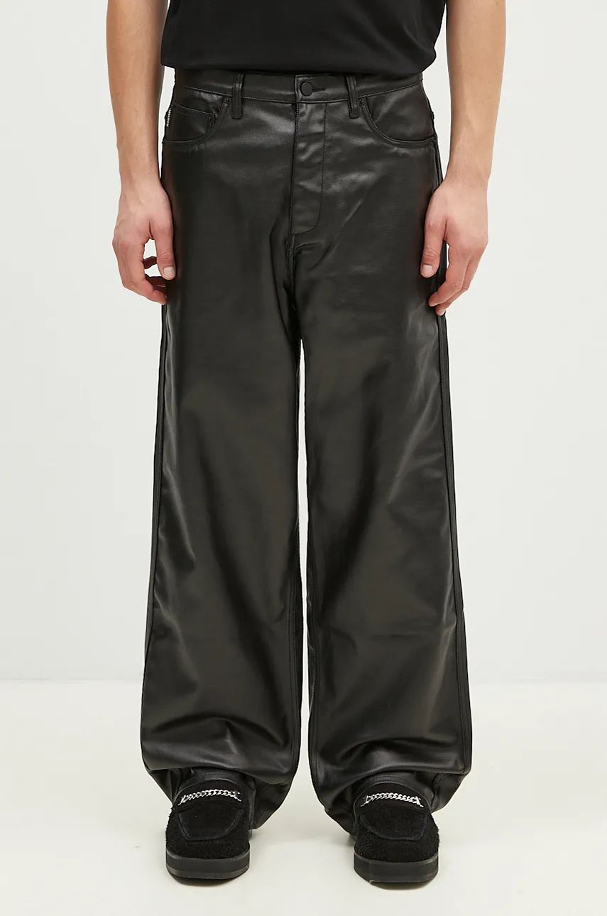 Hlače Pleasures Latex Formula Trousers Črna | P24F039, 0