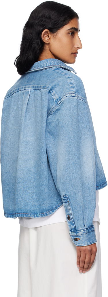 Srajce A.P.C. A.P.C. Sam Cropped Denim Shirt Modra | COHIC-F32022, 2