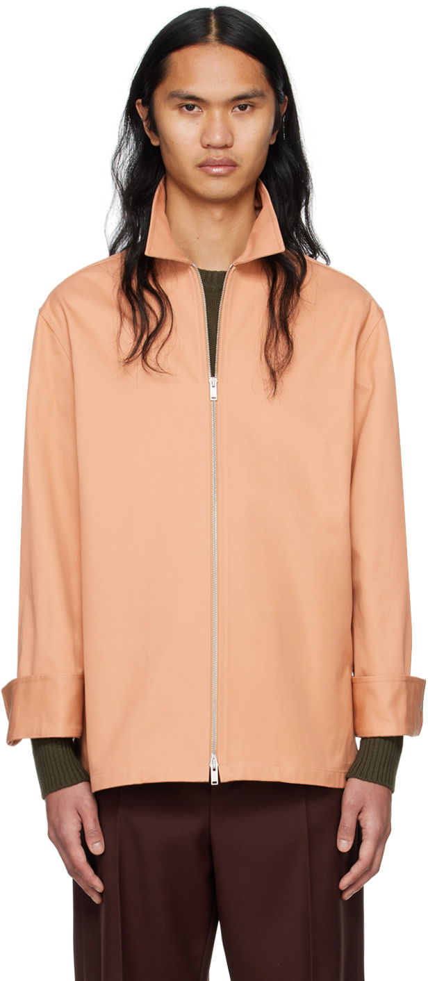 Srajce Jil Sander Zip Shirt Roza | J22DL0178_J45217