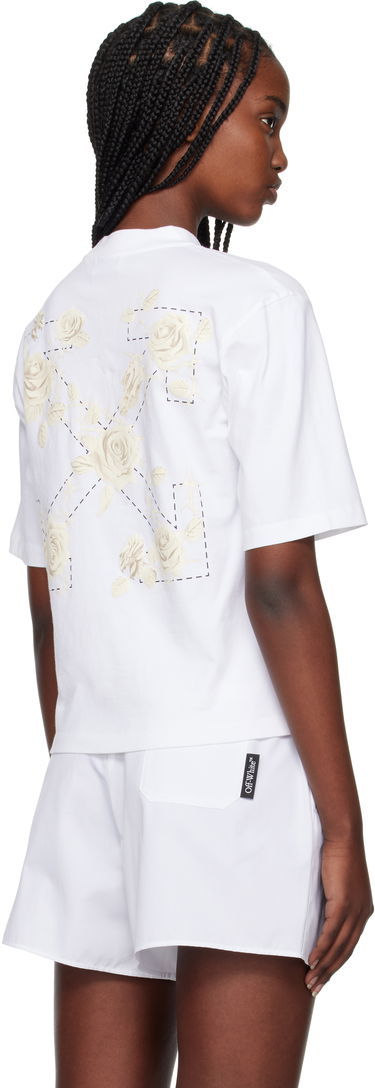 Majica Off-White Off-White Roses Arrows Boxy T-Shirt Bela | OWAA124S25JER0010110, 2