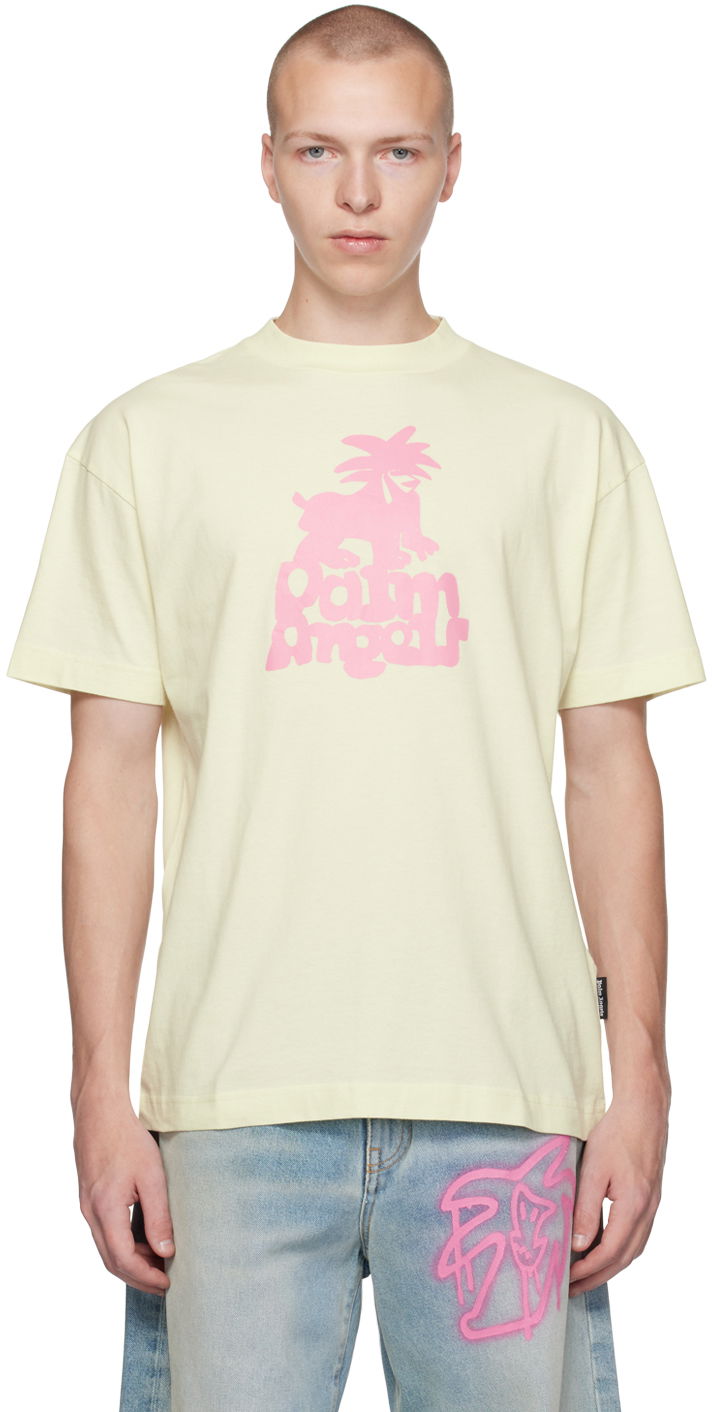Majica Palm Angels Yellow Leon Bela | PMAA001E23JER0085432, 0