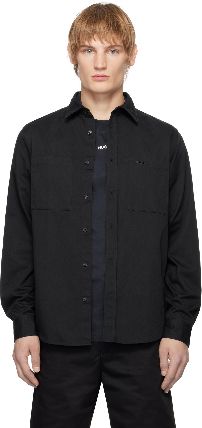 Srajce BOSS Logo Pocket Shirt Črna | 50541392