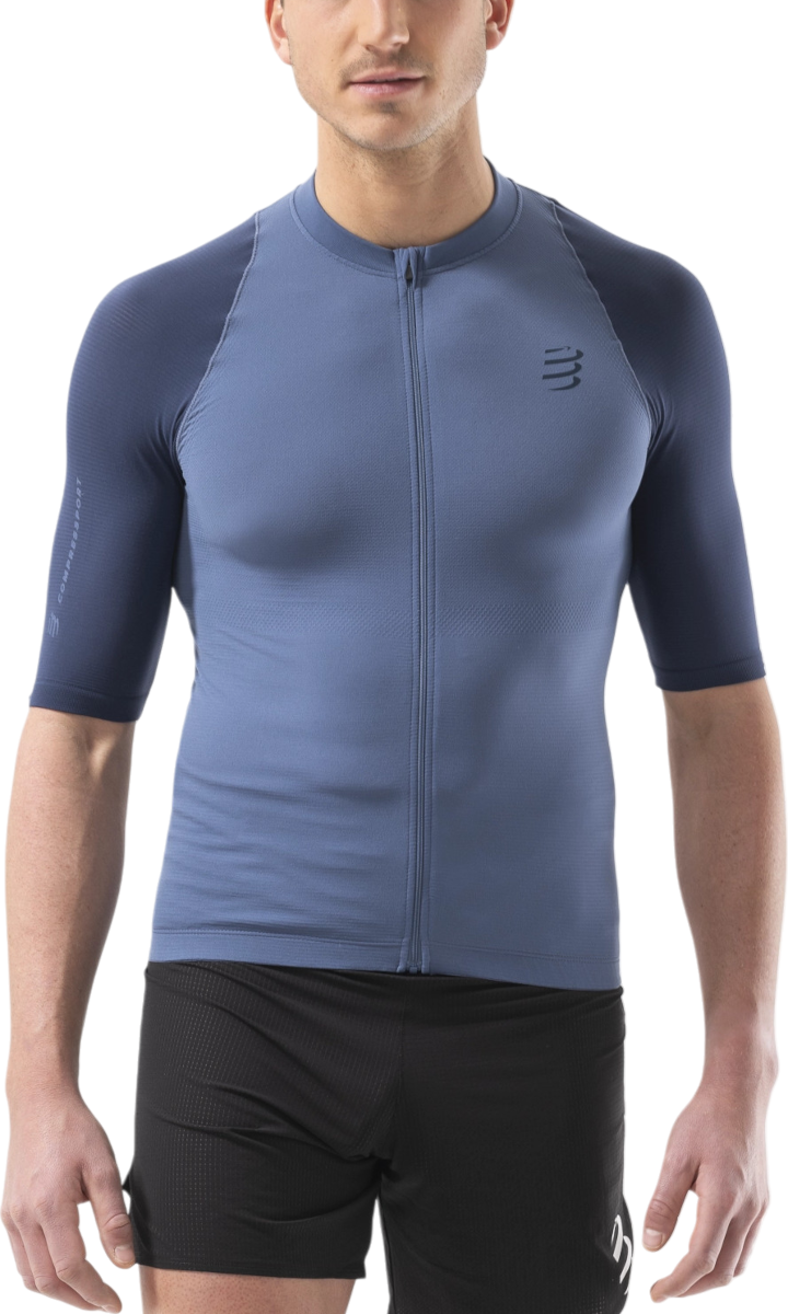Dres Compressport Trail Racing Postural Short Sleeve Top Modra | atsm4905122