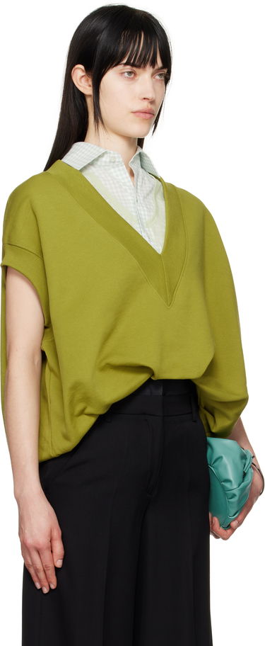 Pleteni pulover Dries Van Noten Dries Van Noten V-Neck Vest Črna | 251-011113-1610, 4