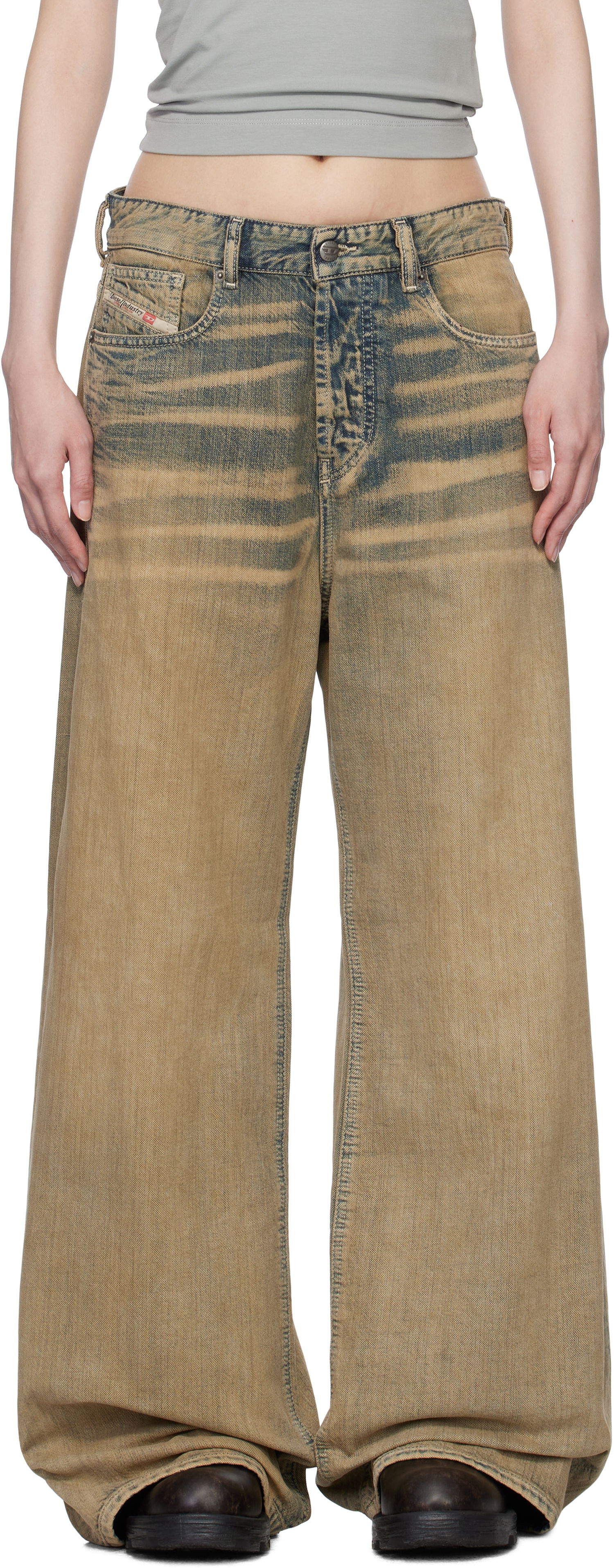 Kavbojke Diesel Diesel 1996 D-Sire Relaxed Jeans Rjava | A06925 09L49, 0