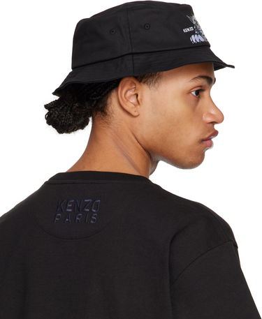 Klobuk KENZO Logo Graphic Bucket Hat Črna | FF58AC624F46, 2