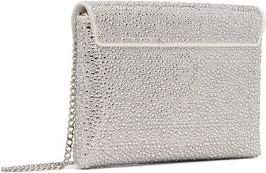 Torbica Versace Crystal Embellished Envelope Clutch Bag Bela | 1003018_1A06487_1W00P, 2