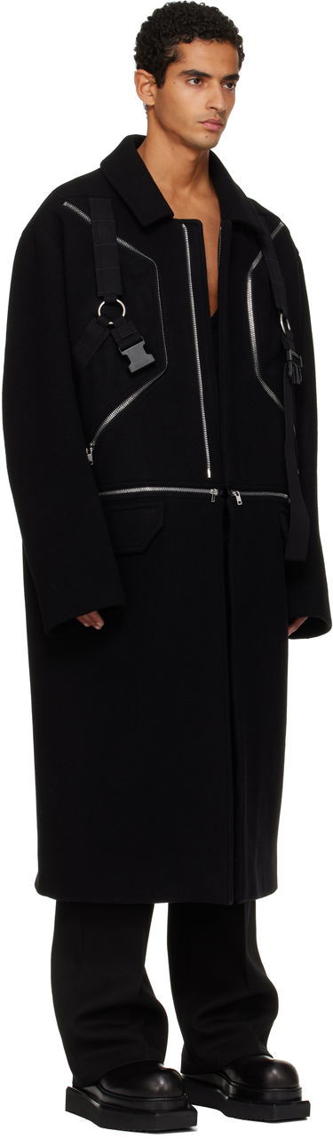Plašči Rick Owens Concordians Blixa Jumbo Mac Coat Črna | RR02E1903 WSFER1, 1