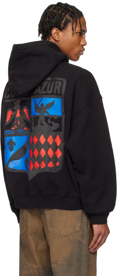 Pulover Rhude Rhude Crest Oversized Hoodie Črna | RHPS25HO03012, 2
