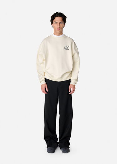 Pulover AXEL ARIGATO Cream Relaxed-Fit Sweatshirt Bela | A3000001, 4