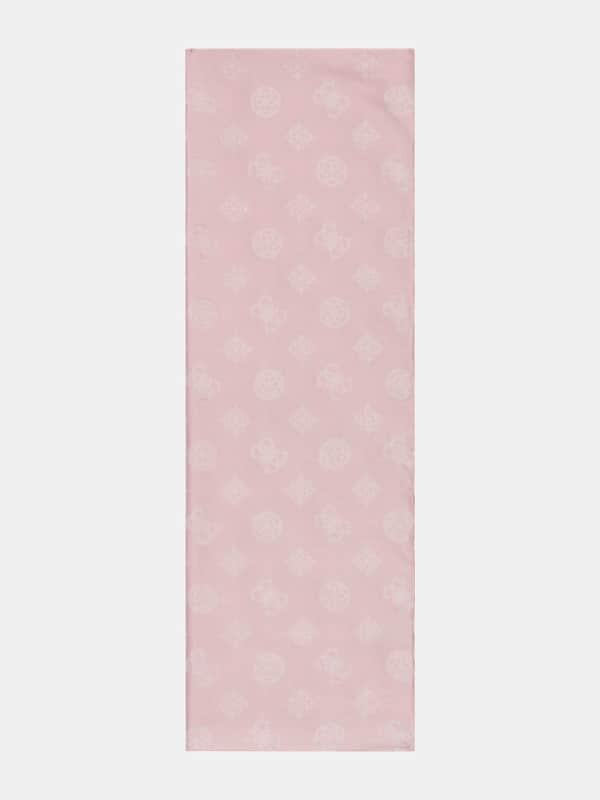 Šala GUESS Jorah 4G Peony Logo Scarf Roza | AW5151COT03