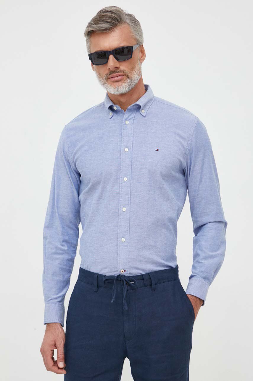 Srajce Tommy Hilfiger 1985 Collection Regular Fit Shirt Modra | MW0MW29968, 0