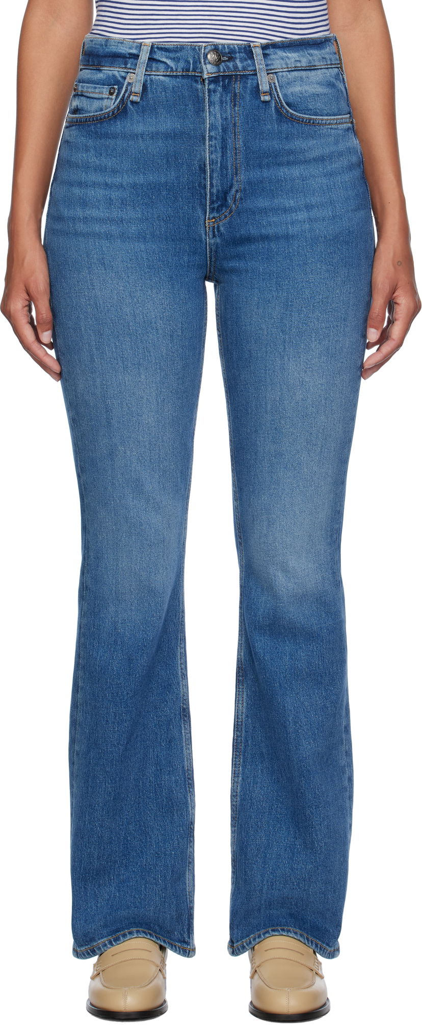 Kavbojke rag & bone rag & bone Peyton Bootcut Jeans Modra | WDD24F2948B7AL