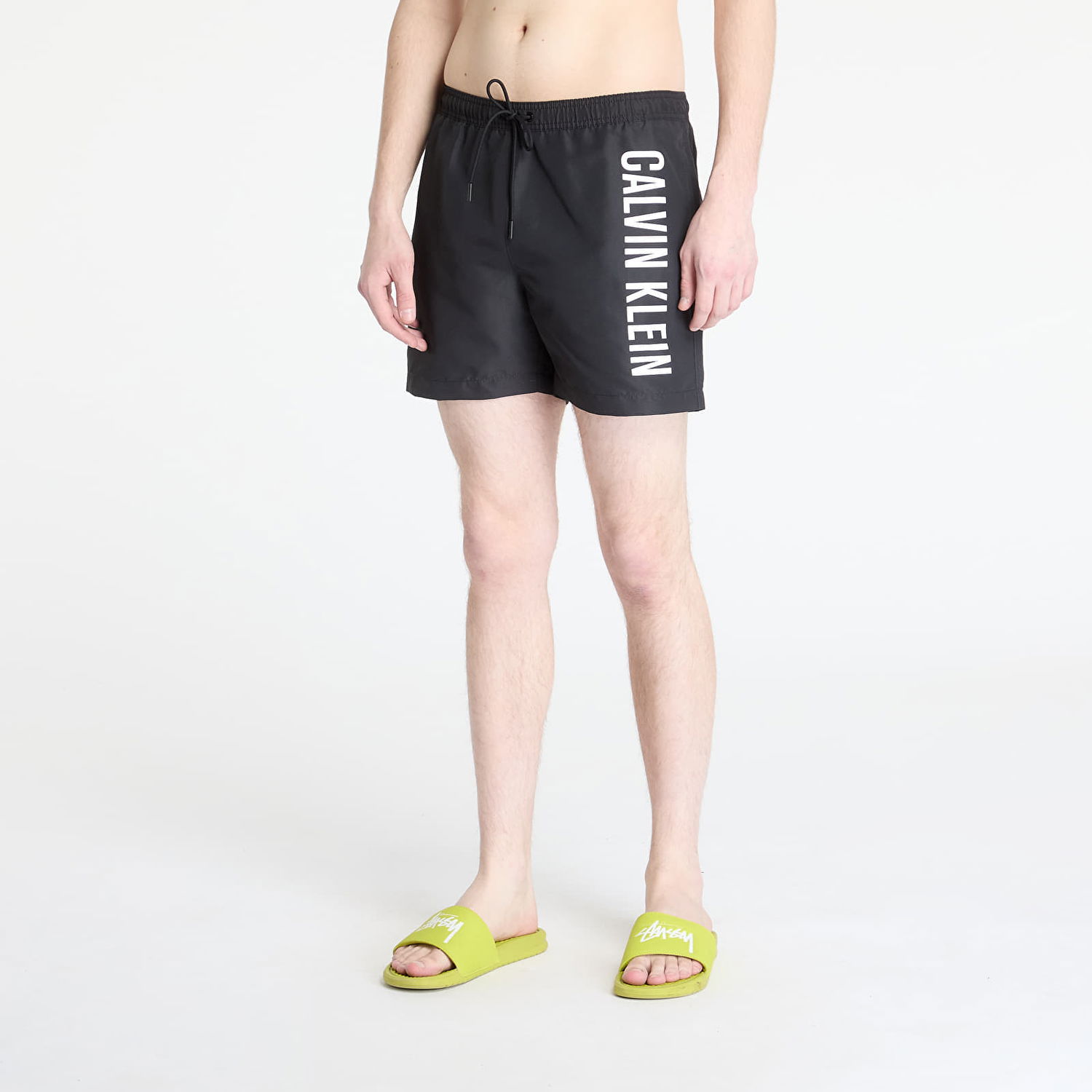 Kopalke CALVIN KLEIN Calvin Klein Jeans Medium Drawstring Boardshorts Črna | KM0KM01092 BEH, 0