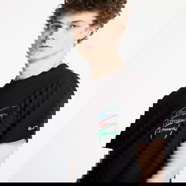 Majica Tommy Hilfiger Tommy Jeans Regular Twisted Sign T-Shirt Črna | DM0DM20771 BDS, 1