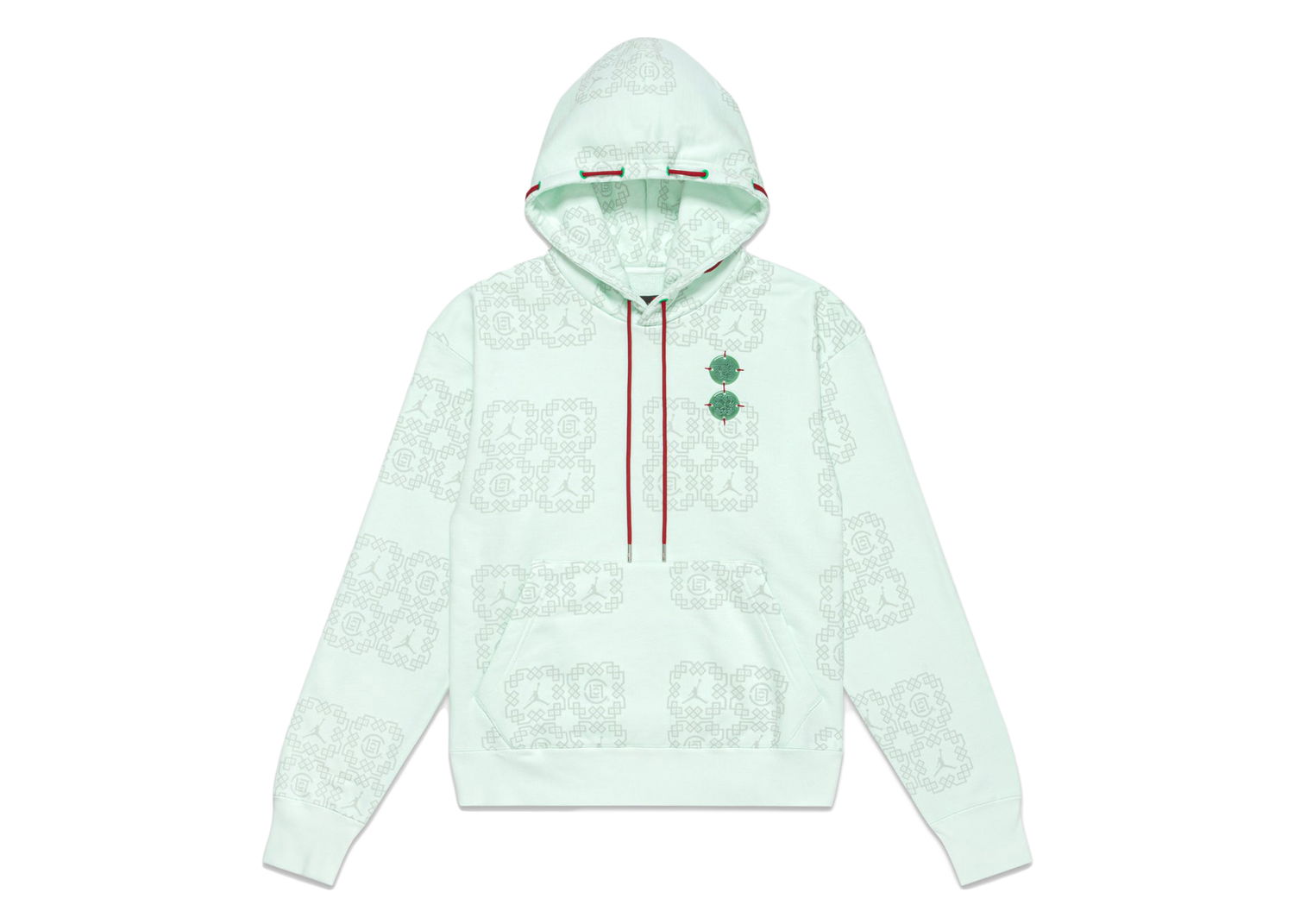 Pulover Jordan Clot x Jade Fleece Hoodie (Asia Sizing) Barely Green Turkizna | DO0008-394, 0