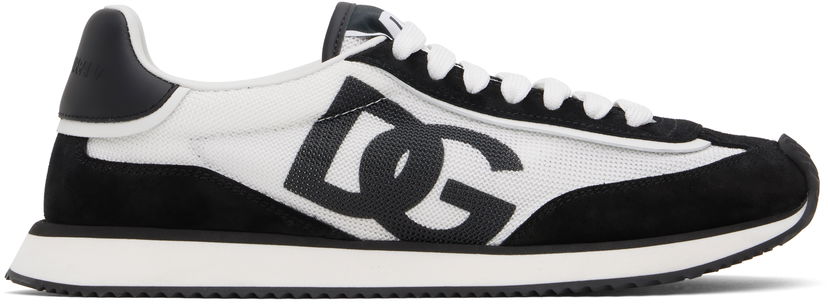 Superge in čevlji Dolce & Gabbana Mixed-Material 'DG' Cushion Bela | CS2288 A5355
