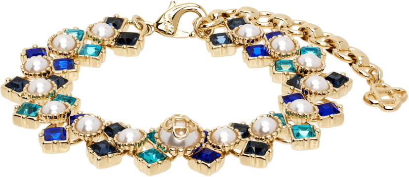 Zapestnica Casablanca Crystal & Faux-Pearl Bracelet Kovinski | APS25-JW-231-03