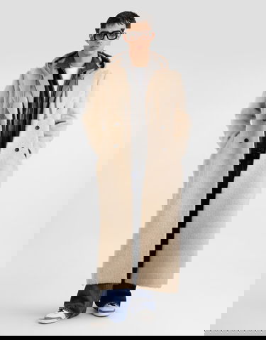 Plašči Dolce & Gabbana Dolce & Gabbana Double-Breasted Long Coat Bež | G050KTFUZECS8230, 1