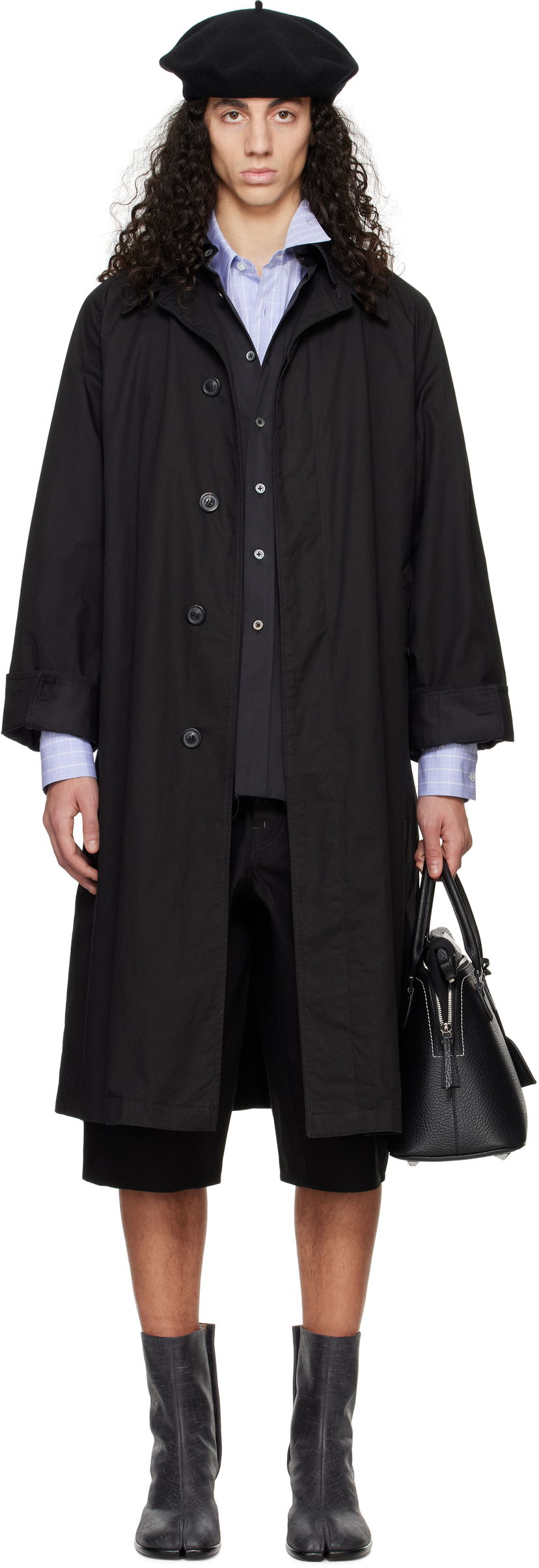 Trenčkot Maison Margiela Maison Margiela Layered Trench Coat Črna | S50AH0137 M35354