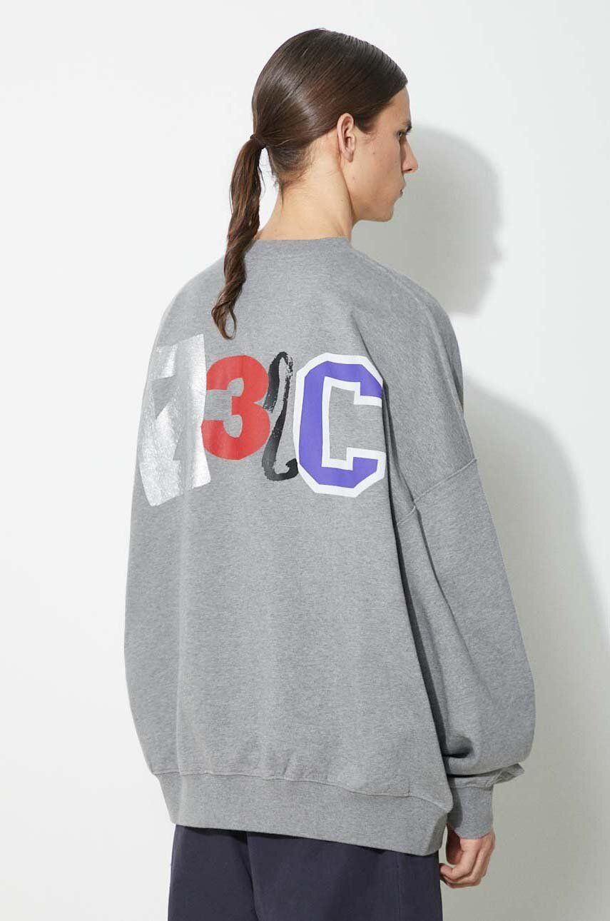 Pulover 032C Mutli-Media' Bubble Sweatshirt With Print Siva | SS24.C.2022, 0