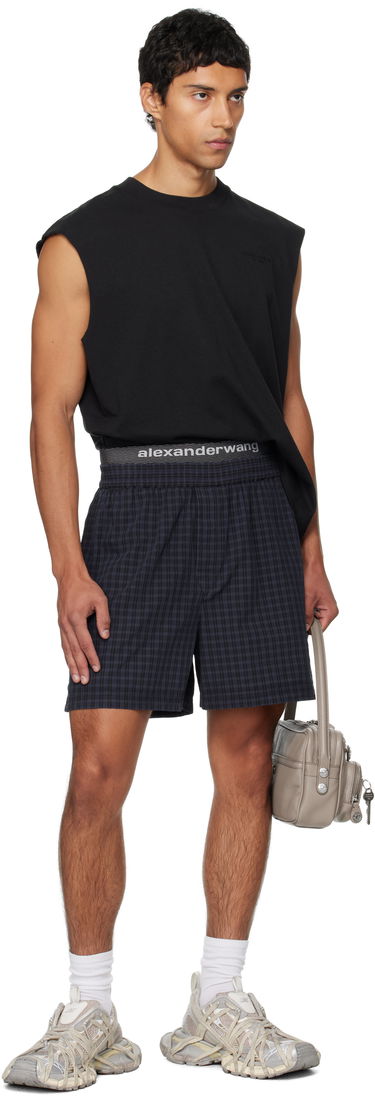 Kratke hlače Alexander Wang Alexander Wang Graphic Shorts Mornarica | 6WC3254099, 3