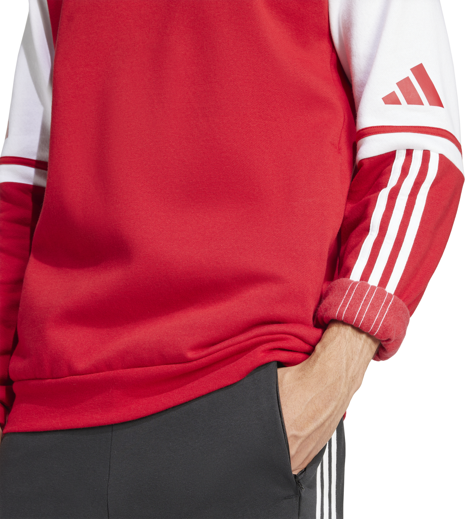 Pulover adidas Originals SQ25 SW Hoodie Rdeča | jd2973, 1