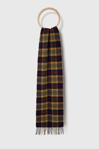 Šala Barbour Checked Wool Scarf Zelena | USC0001, 0
