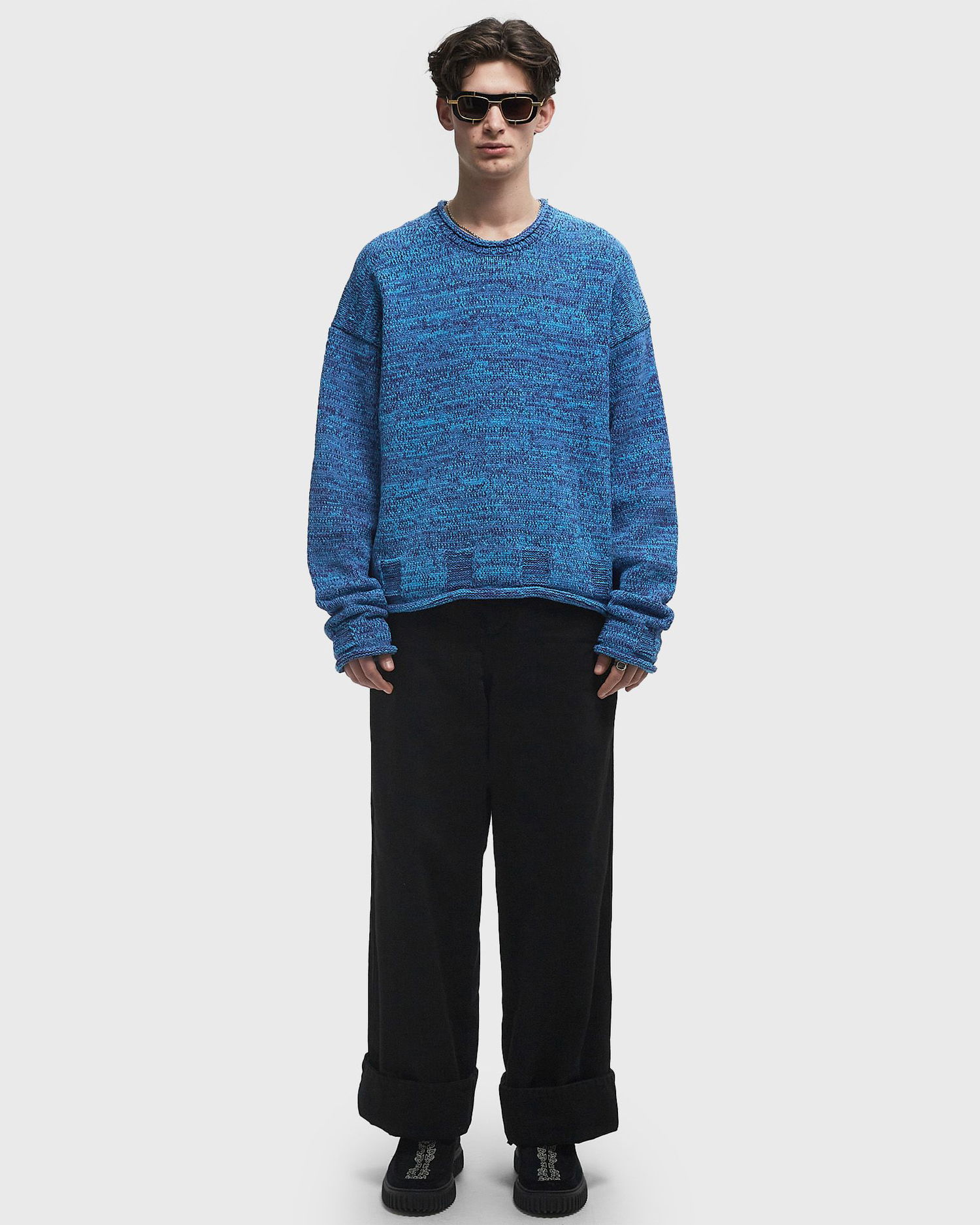 Hlače JW Anderson JW Anderson High Waist Wide Leg Trousers Črna | TR0387-PG1730-999, 1