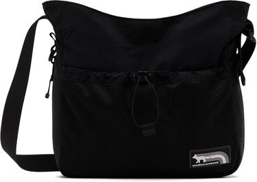 Torba za čez ramo MAISON KITSUNÉ Maison Kitsuné Flash Fox Messenger Bag Črna | NM05172WQ4034, 0