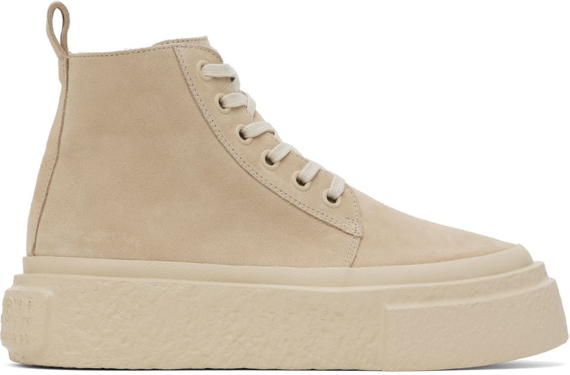 Superge in čevlji Maison Margiela MM6 Maison Margiela Suede High-Top Bež | SH1WS0014 P5246