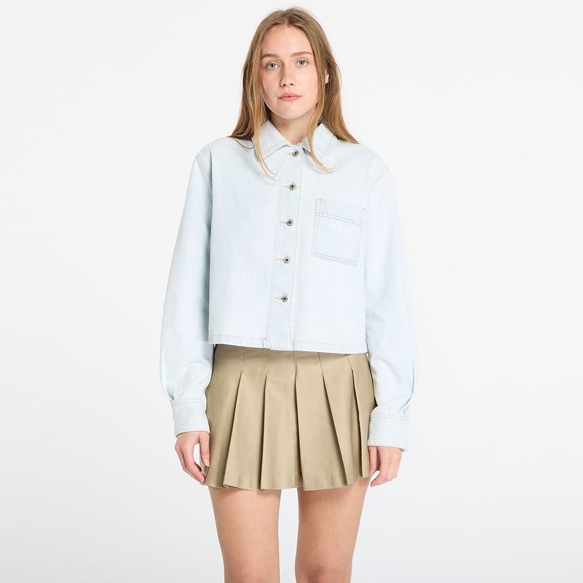 Srajce Off-White Diag L/S Denim Pajama Shirt Modra | OWYD013F25DEN0024301