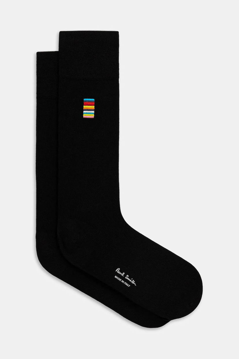 Nogavice Paul Smith Paul Smith Socks with Colorful Stripe Detail Črna | M1A.380CI.P077