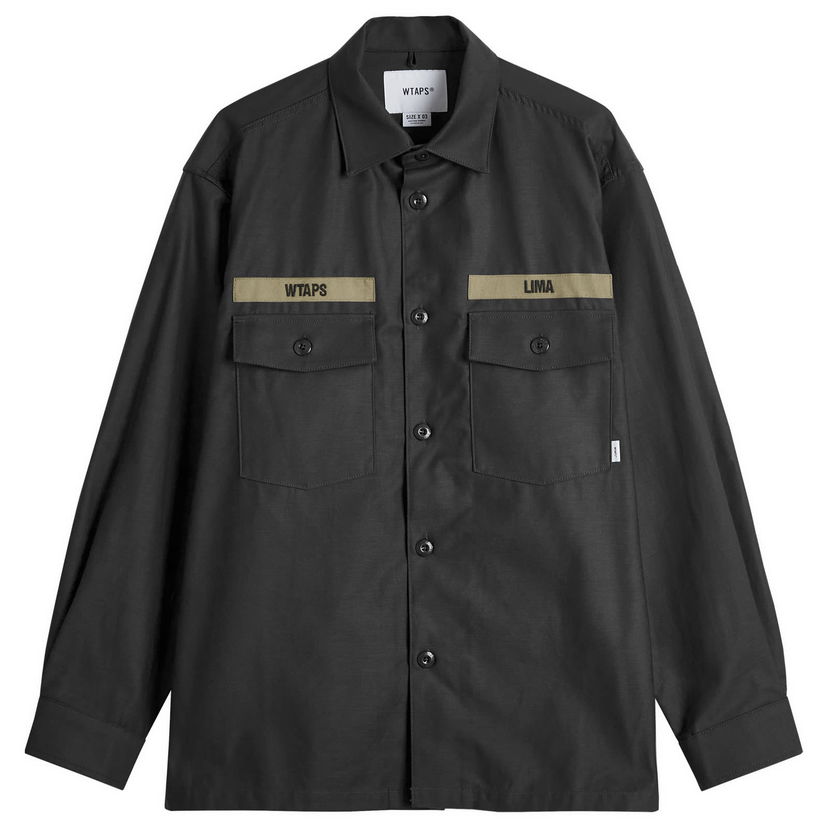 Srajce WTAPS Utility Shirt Črna | 242WVDT-SHM01-BLK