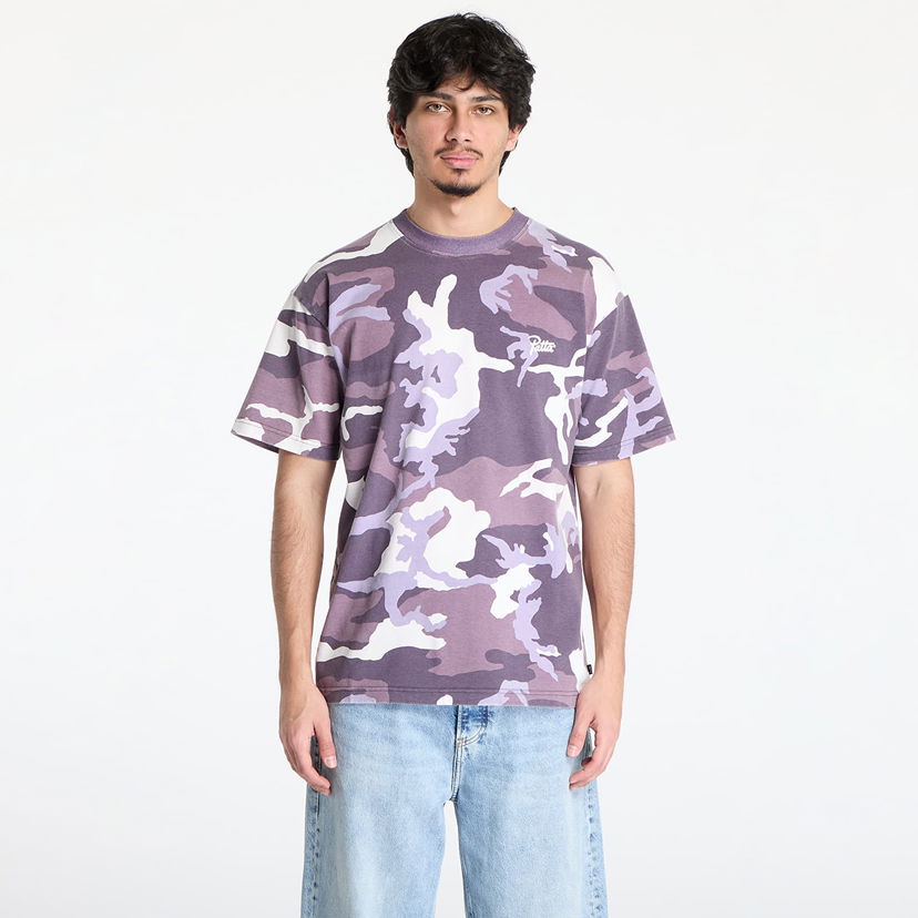 Majica Patta Patta Basic Woodland Camo T-Shirt Lila | POC-BS25-1000-294-0003-184