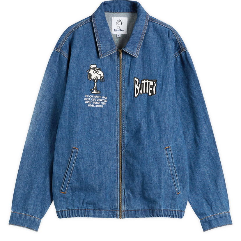 Jakna Butter Goods Peanuts Spike Denim Jacket Modra | BGBP240901-DIN