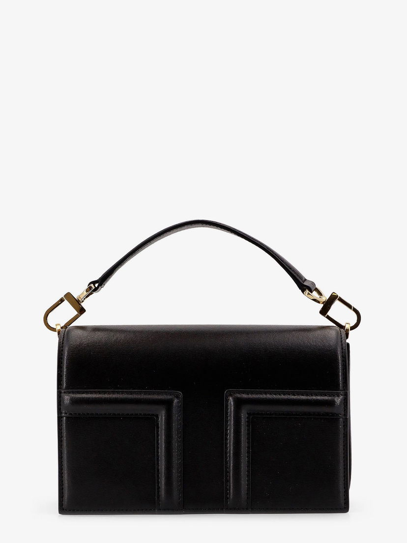 Torbica TOTEME Toteme T-Flap Shoulder Bag Črna | 244WAL0049LE0025001