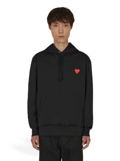 Pulover Comme des Garçons Play Pullover Hoody Črna | P1T174-1