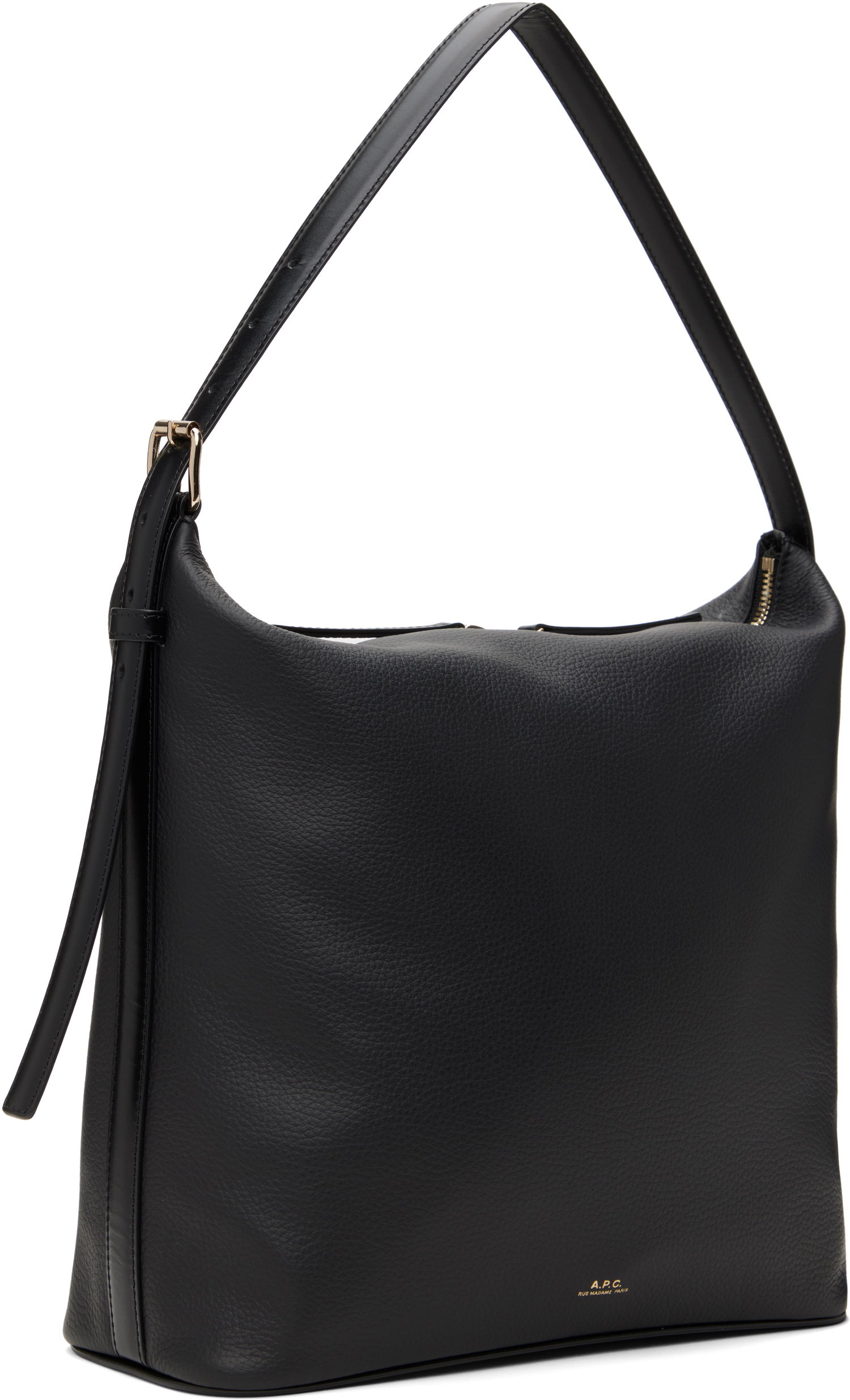 Torba za čez ramo A.P.C. Leather Shoulder Bag Črna | PXCBL-F61902, 1