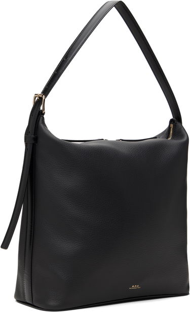 Torba za čez ramo A.P.C. Leather Shoulder Bag Črna | PXCBL-F61902, 1