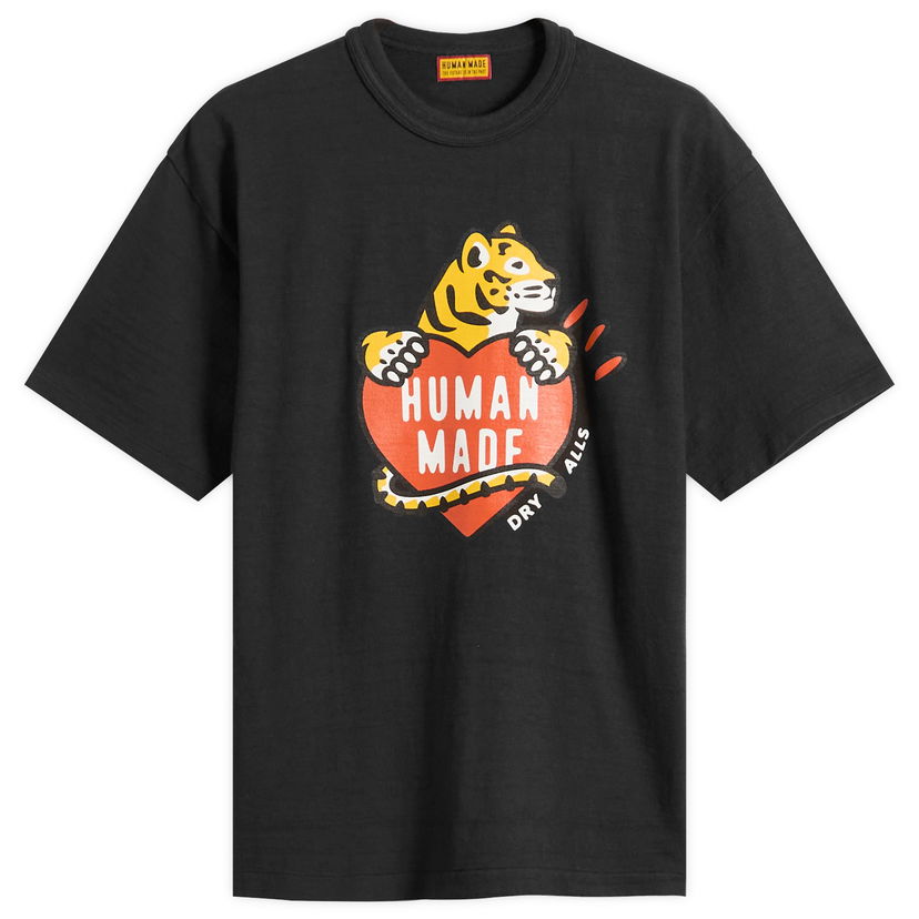 Majica Human Made Tiger Heart Graphic T-Shirt, Size Large Črna | HM30TE007-BLK