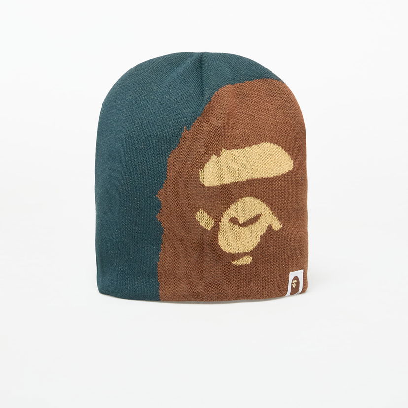 Beanie BAPE A BATHING APE Ape Head Knit Beanie Rjava | 001HTL301005MGRN