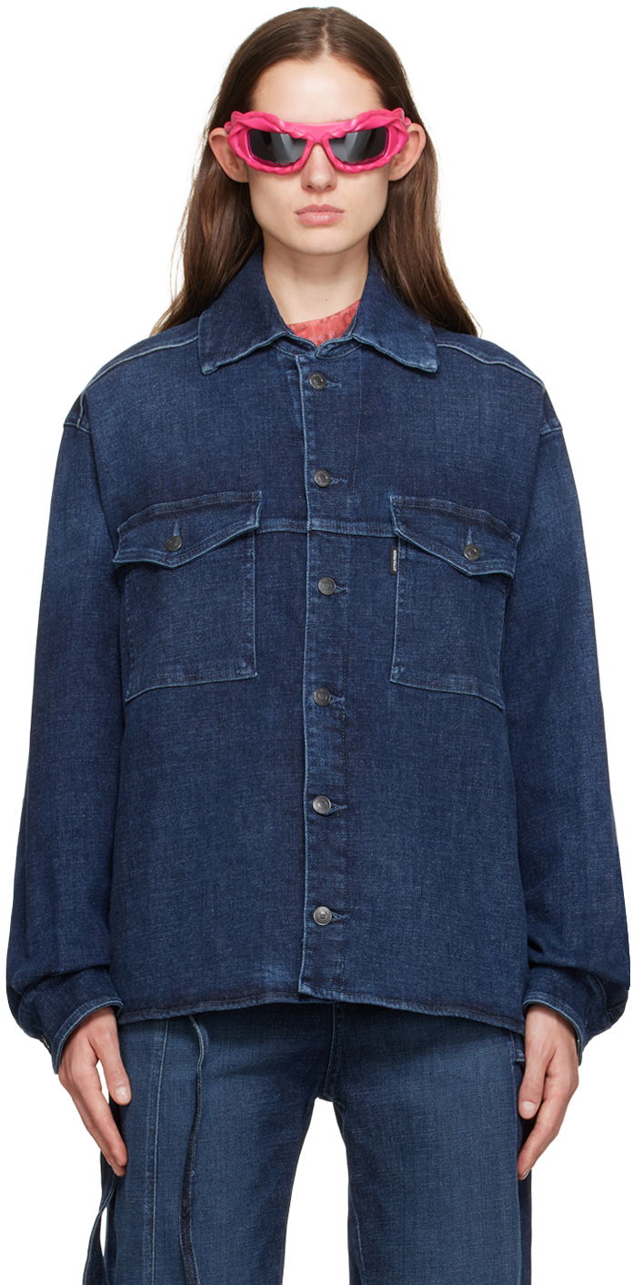 Srajce Ottolinger Ottolinger Buttoned Denim Shirt Modra | 1700409