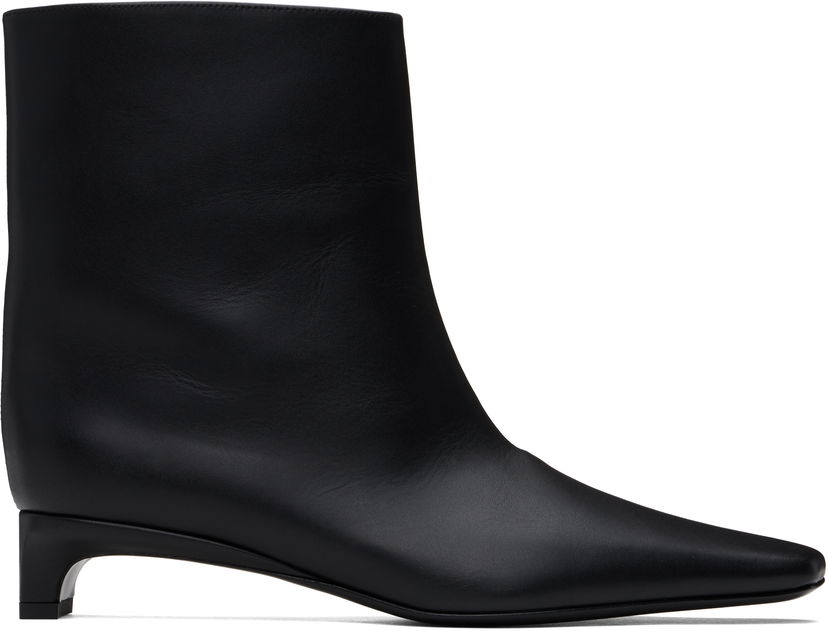 Nega čevljev Loulou de Saison Loulou de Saison Leather Ankle Boots Črna | CELINE