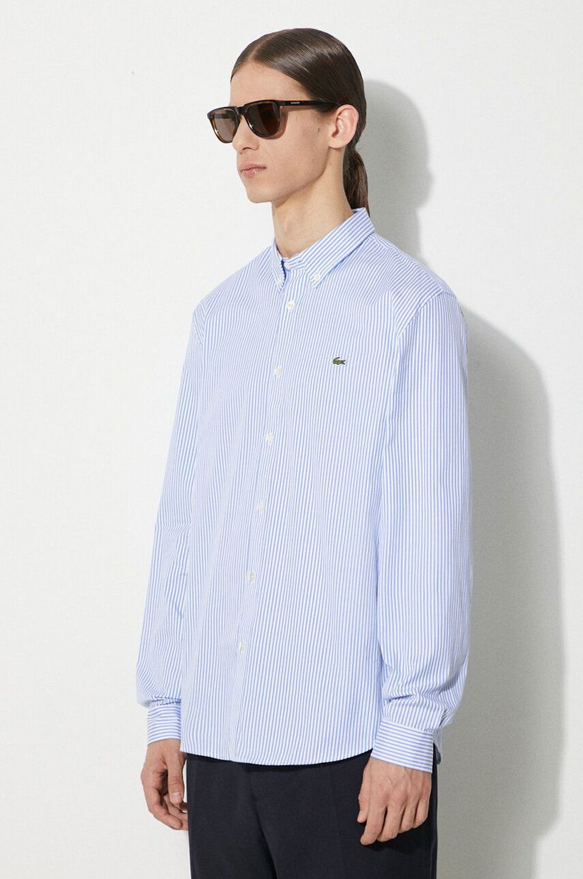 Srajce Lacoste Lacoste Regular Fit Button-Down Shirt Modra | CH2936